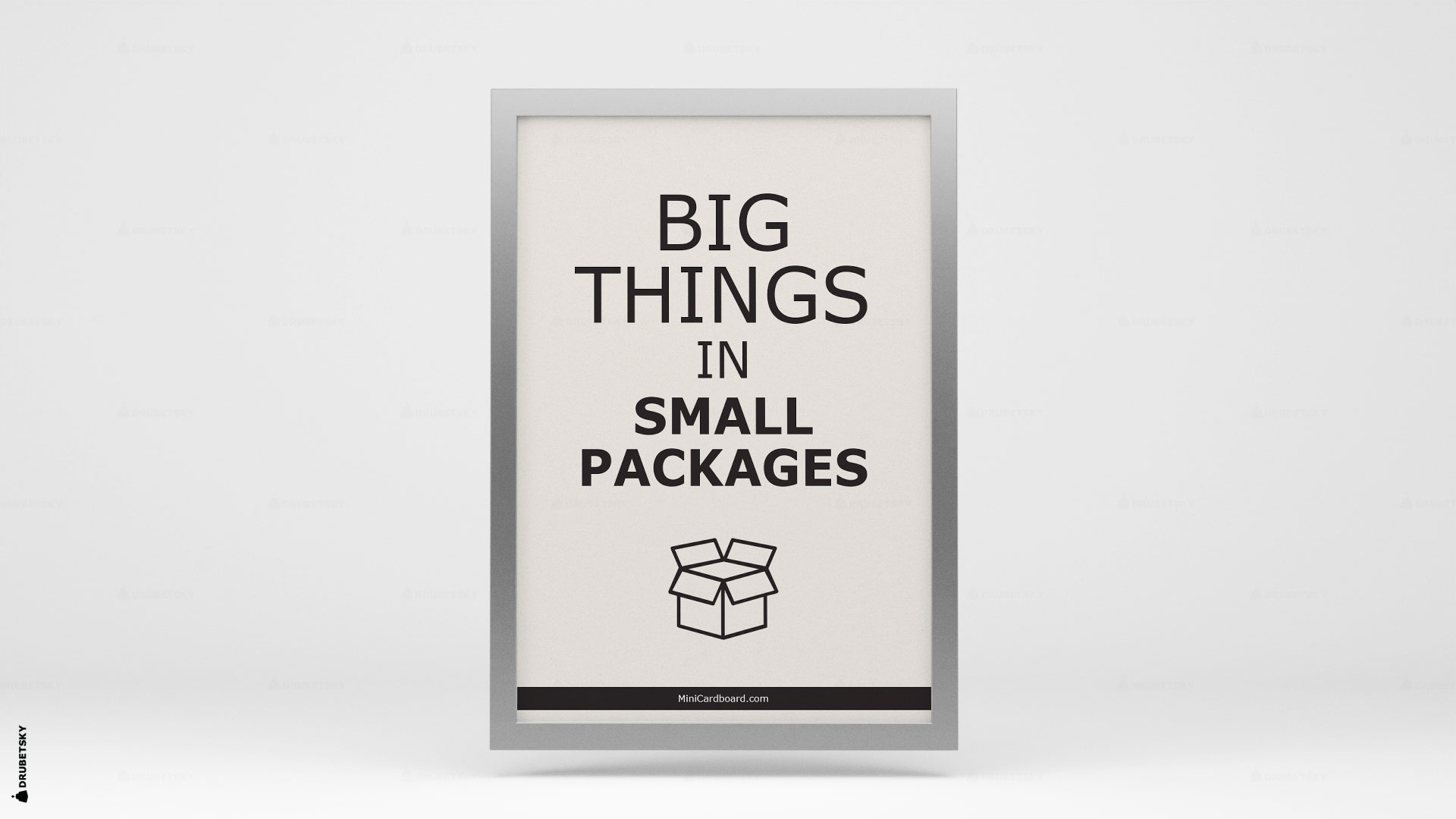 poster design cardboard manufactory