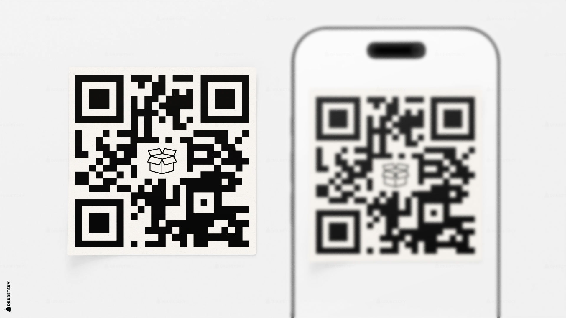 qr-code design cardboard manufactory