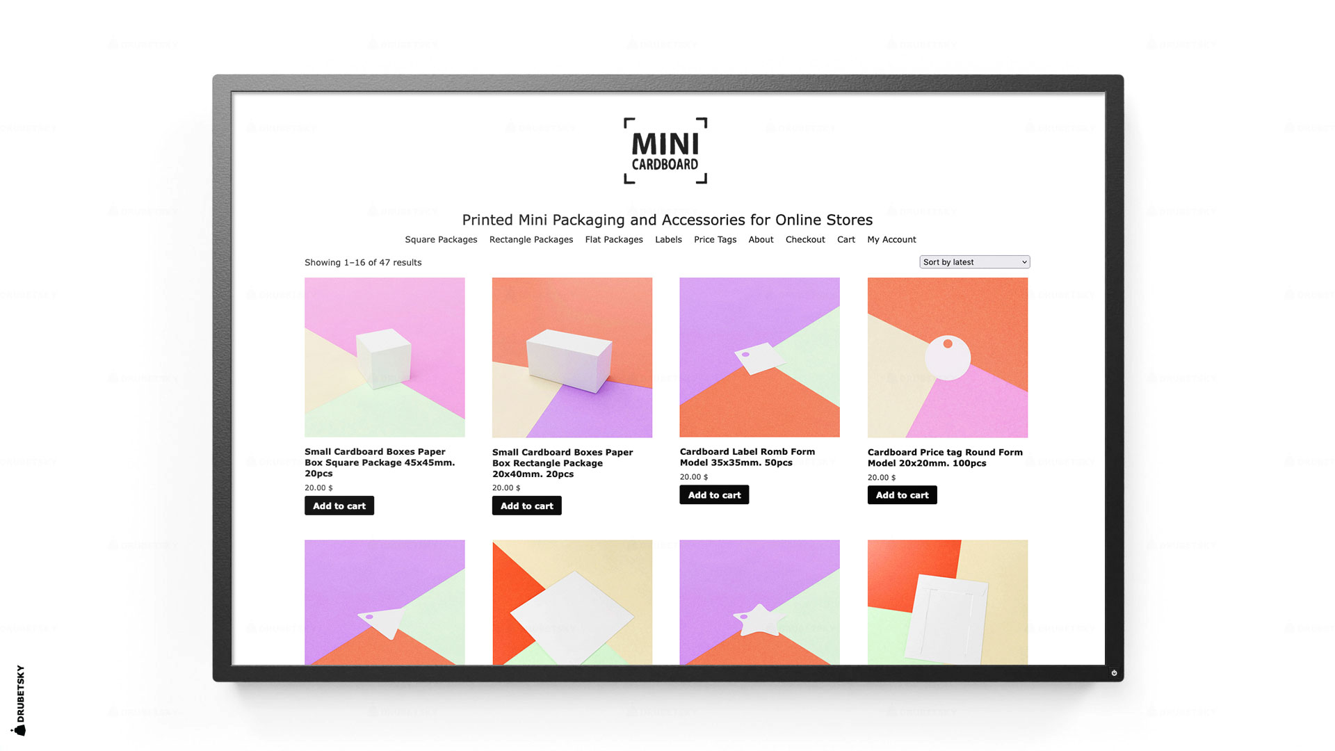 branding design website cardboard manufactory