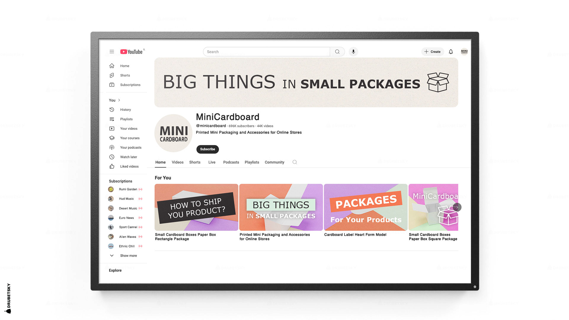 branding design youtube cardboard manufactory
