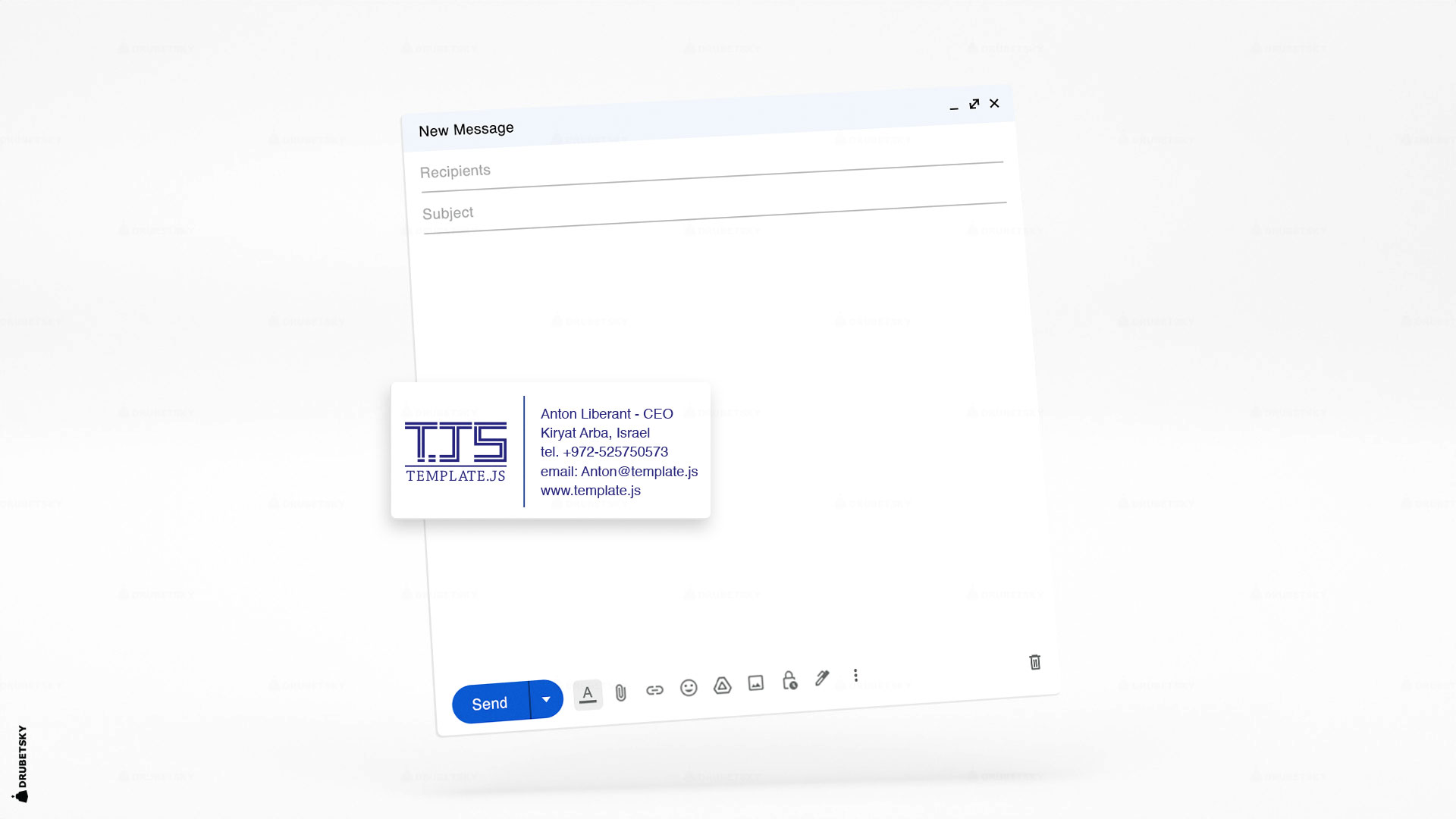 email signature design javascript templates