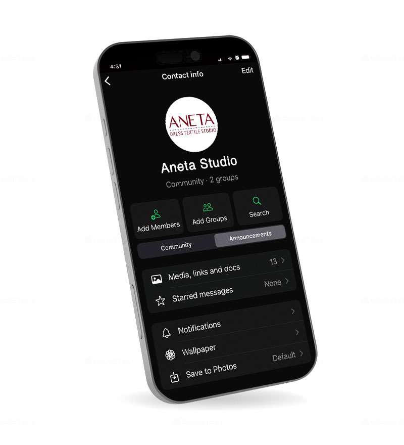 whatsapp design textile studio